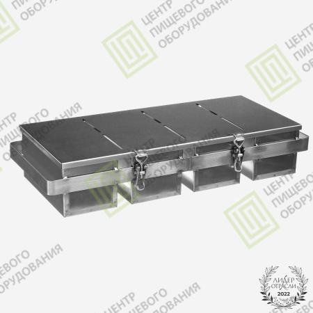 Кассета для тостового хлеба 600х275х93 5 форм 90х240х90 Нержавеющая сталь
